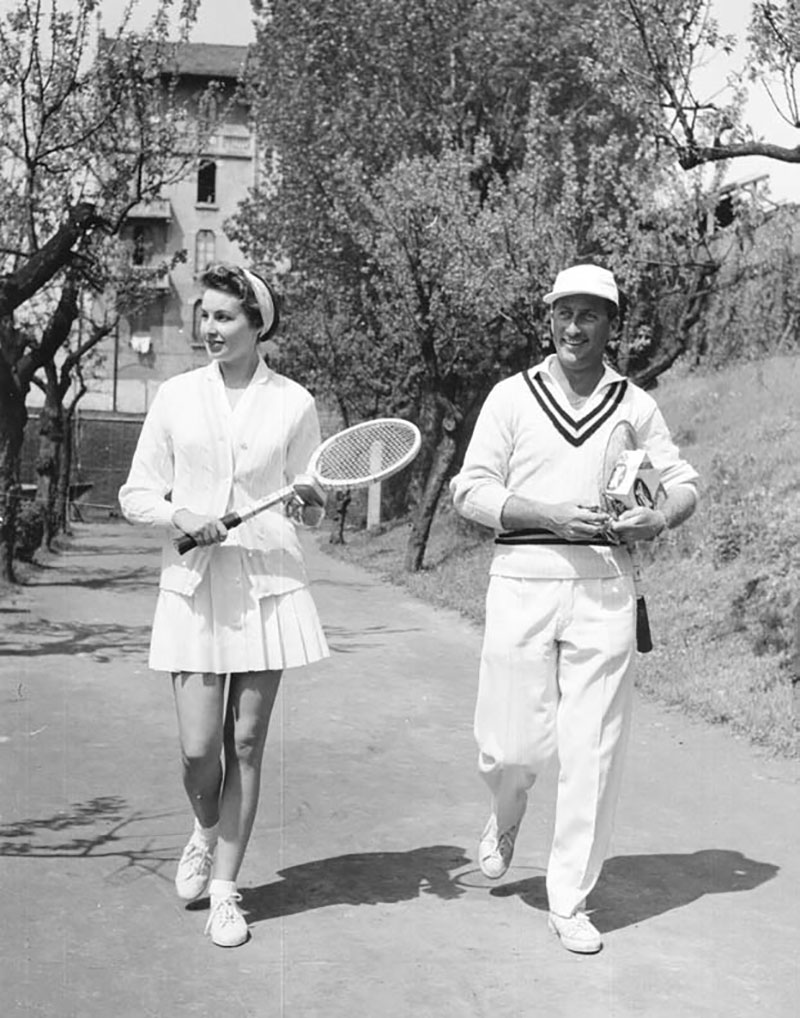 Completo da tennis Italo Sport indossato da Fulvia Colombo